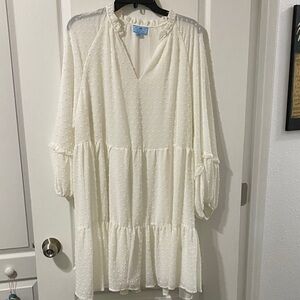 CeCe White Midi Dress